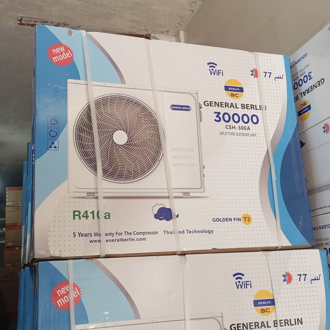 کولر گازی 30000 جنرال برلین (General Berlin) مدل جدید وایفای دار
